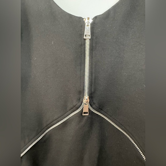 Zara Black Dress with Zipper Accent *NWT* XL - Picture 5 of 17